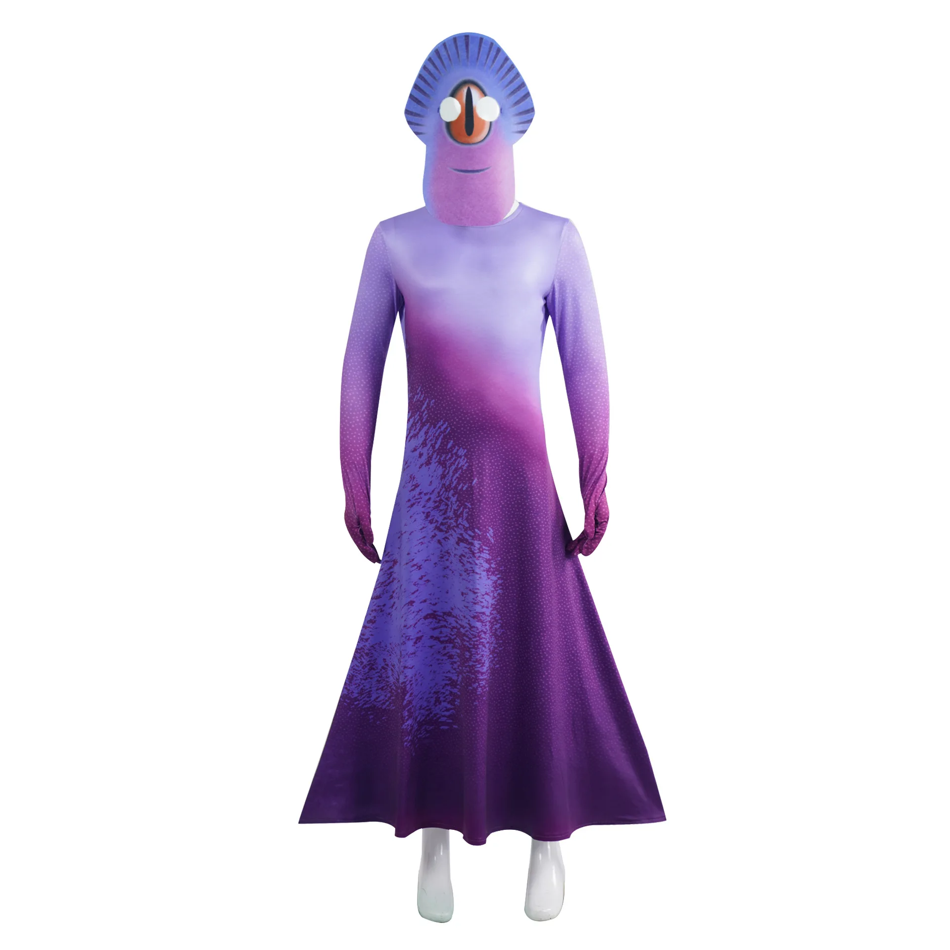 

Amazon Earth Correspondent Cosplay Costume Alien Blue Fish Halloween Movie Cosplay