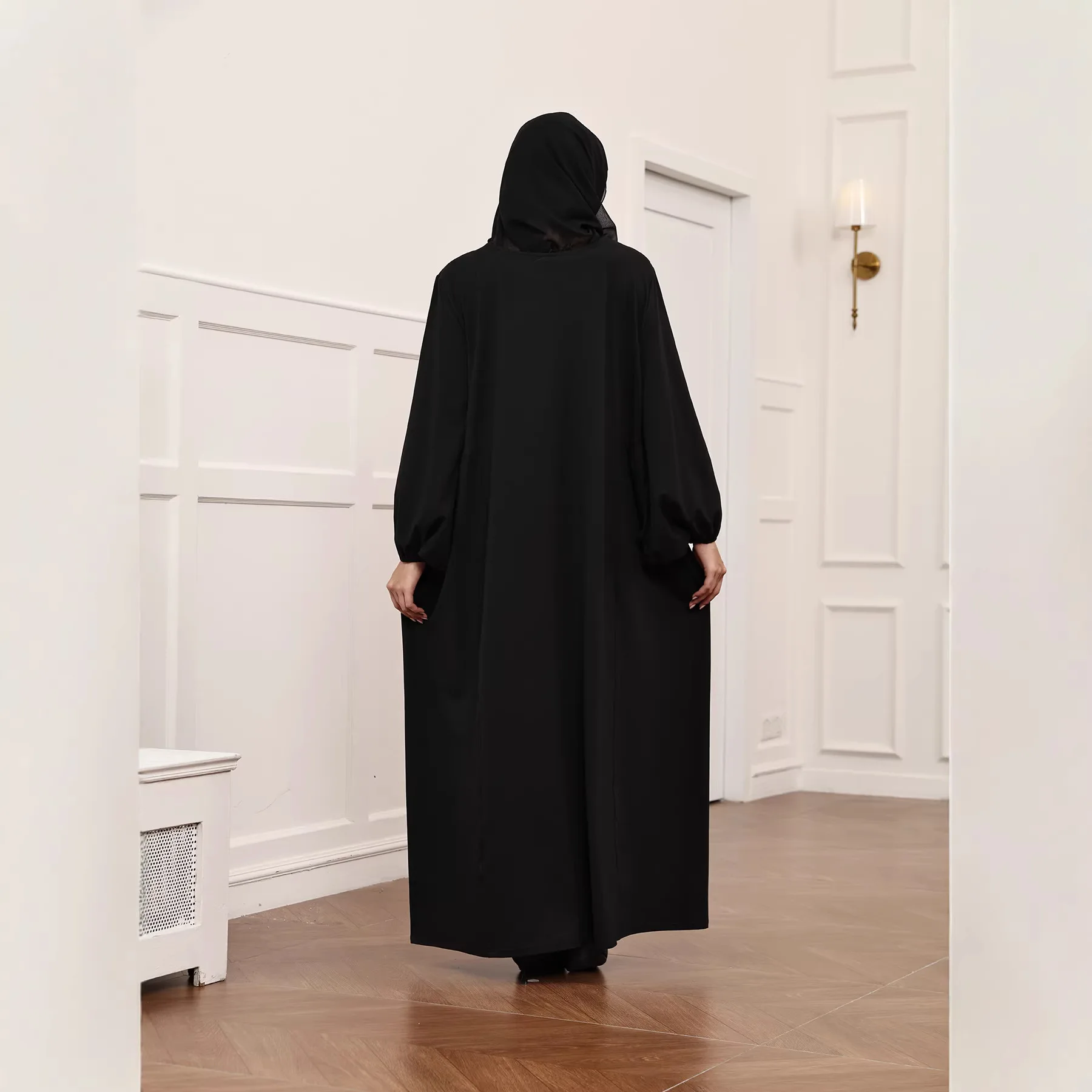 

Женское мусульманское платье-хиджаб, скромный халат, Дубай, Абая, Турция, кафтан, Ид Джеллаба Сабея, кафтан, марокканский женский ислам, Джалабия, аббайс