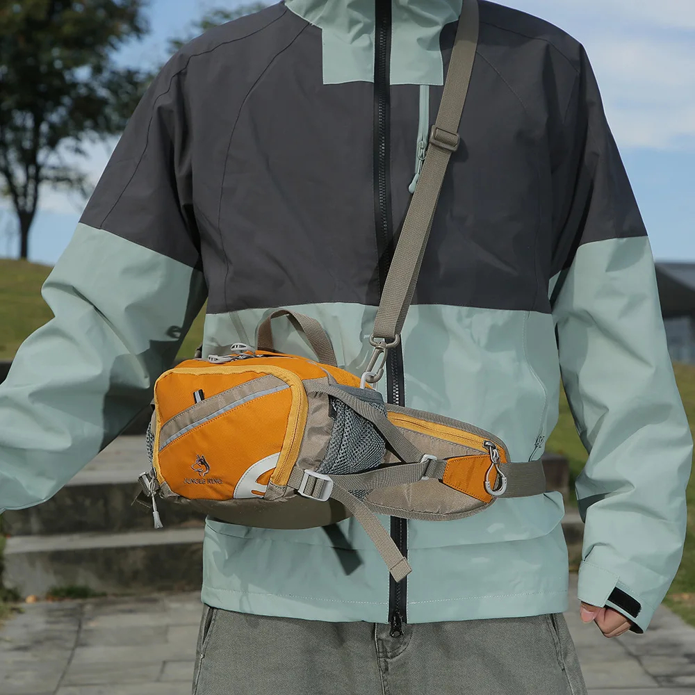  JUNGLE KING Fiber Waist Pack Waterproof UrltraLight Multi Pocket for Cycling Running Hiking Camping Outdoor Sports Accessories