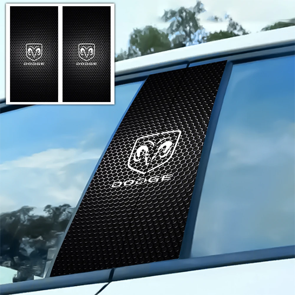 Autocollant de pilier B emblème de voiture, autocollant de pilier central automatique, accessoires de décoration pour Dodge Durango calibre Challenger SXT SRT Ram caravane