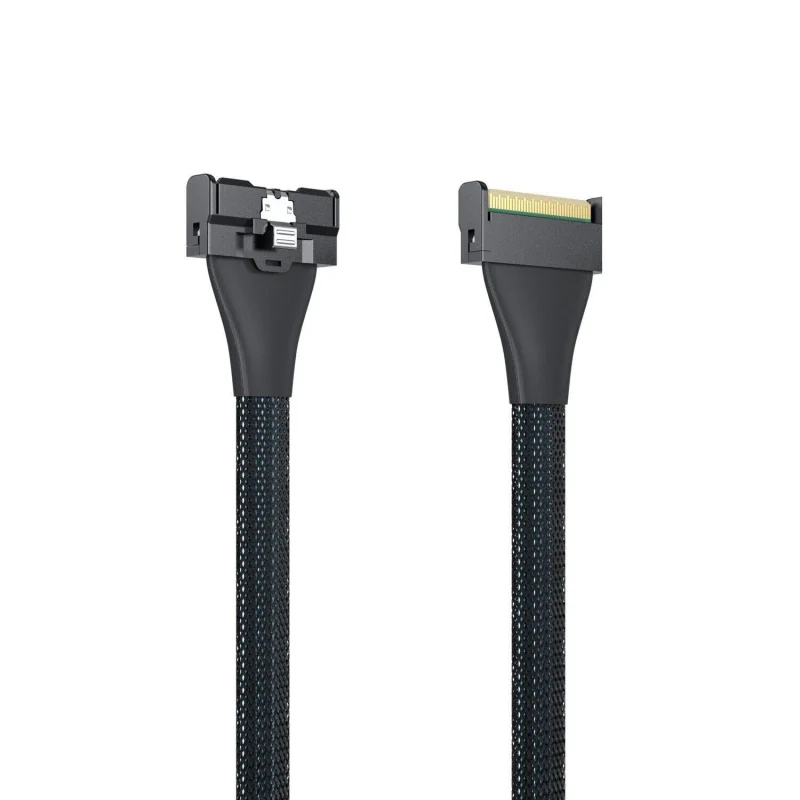 LL  for MCIO to MCIO PCie 5.0 x8  Cable, SFF-TA-1016 Mini Cool Edge IO Straight, 85-Ohm
