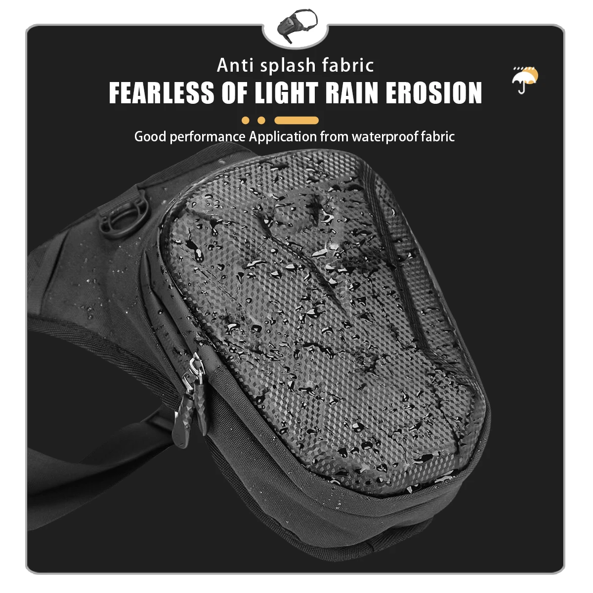 Motorcycle Drop Leg Bag For Men Women Ride Cycling Casual Waist Bag Fanny Pack Travel Hiking Climbing Outdoor Pocket Waterproof