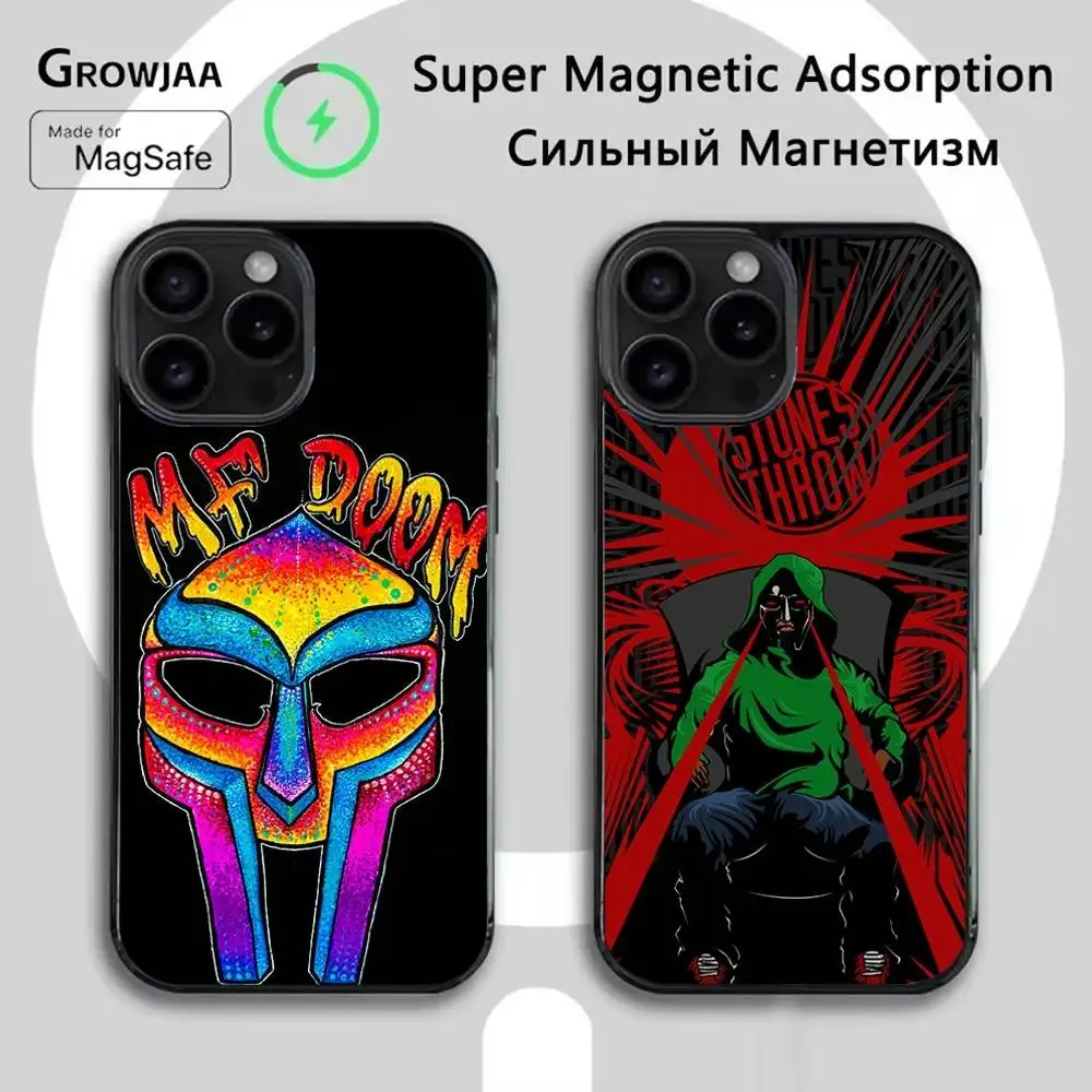 

MF D-DOOM Rapper Phone Case For iPhone 16e,16,15,14,13,12,11,Plus,Pro,Max,Mini Magsafe Magnetic Wireless Charging
