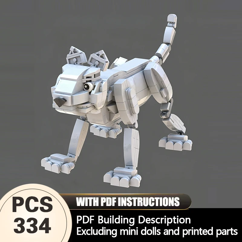 Creators Animal Series Model MOC Building Bricks Mecha Wolf Modular Technology Gifts Holiday Assemble Children Toys Suit