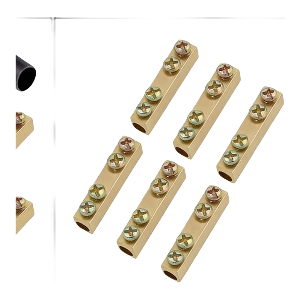 Stainless Steel Screws Copper Pillar Terminal Blocks 60A1-6mm2 Copper Pillar Connection Blocks Long-term Stability