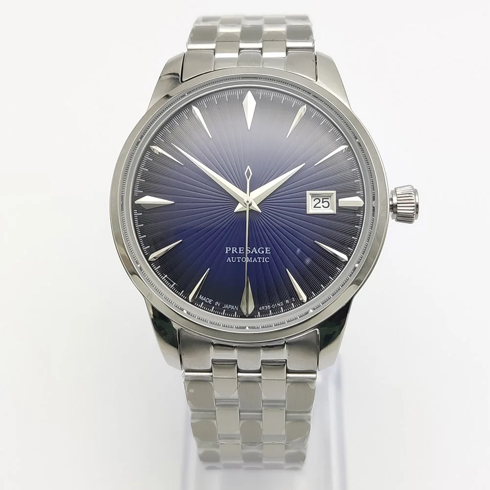9 Colors 40MM Stainless Steel Case Date Mechanical Watch Business Waterproof NH35 Automatic Men's Watch Reloj