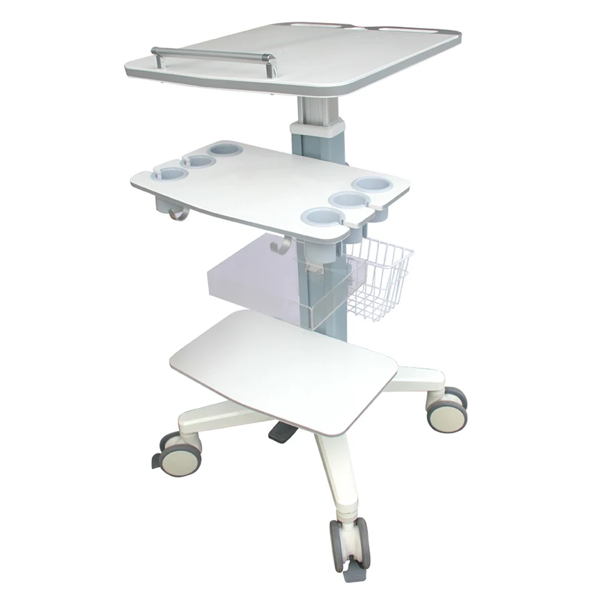 

Good Quality Mobile portable ultrasound scanner trolley ultrasound machine medical cart with wheels for hospital use