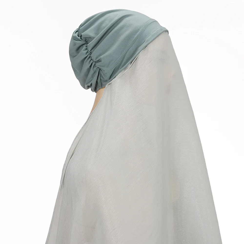 أميرا حجاب فوري من قطعة واحدة للسيدات المسلمات حجاب إسلامي شال عمامة لف باندانا عقال رمضان عيد أغطية الرأس Mujer #4