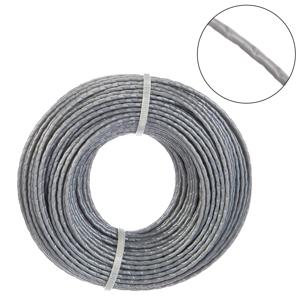 Spool Thread Replacement Line 24 M Trimmers 1.6mm 1.6mmgrey 24 Metres Nylon Practical To Use Quality Brand New