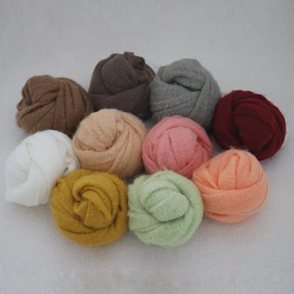 Newborn photography clothing, studio baby photo props, baby postpartum photo wrap, mohair knitted wrap