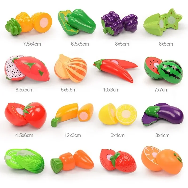 Toys for girls 3-6 Years Old Child Vegetables and Fruits Children's Kitchen Toys Set Puzzle Early Education Children Play House