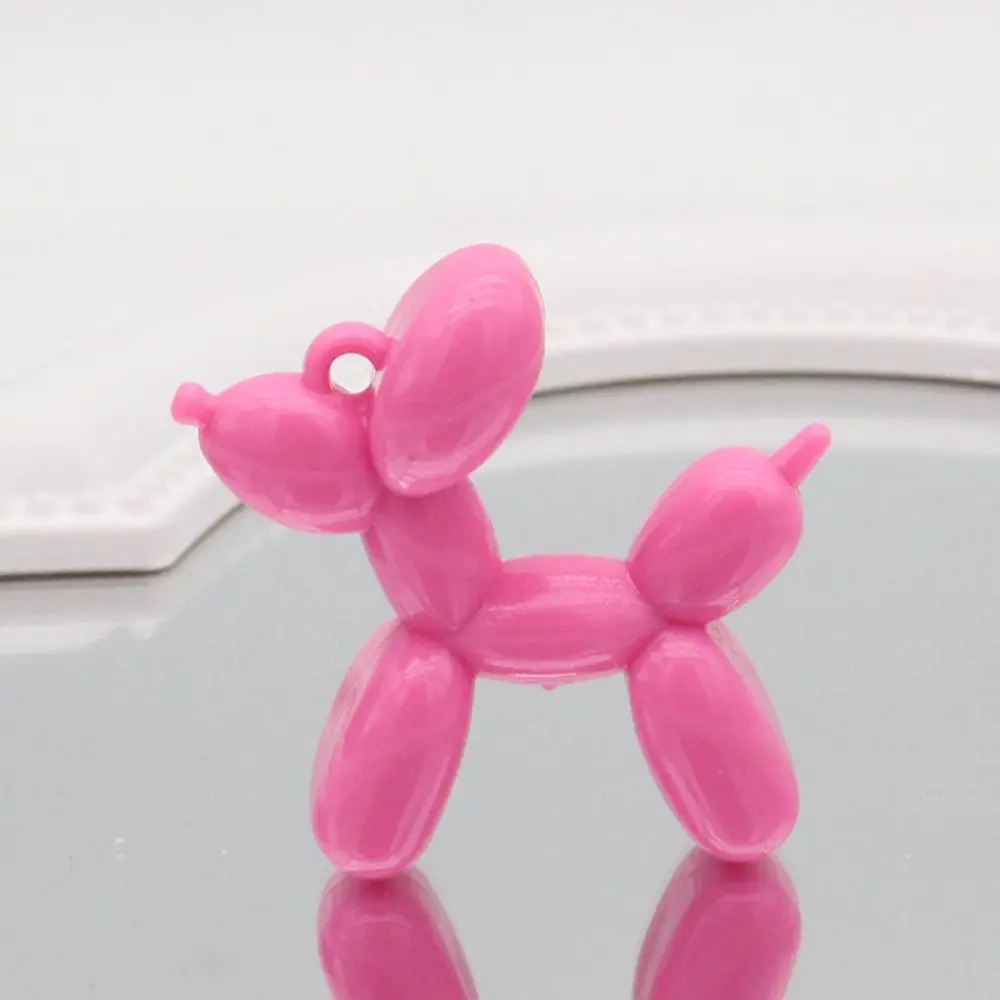 Dog Acrylic Puppy Balloon Beads Makeing Keyring Puppy DIY Jewelry Accessory Animal Handmade Rubber Dog Loose Spacer Beads