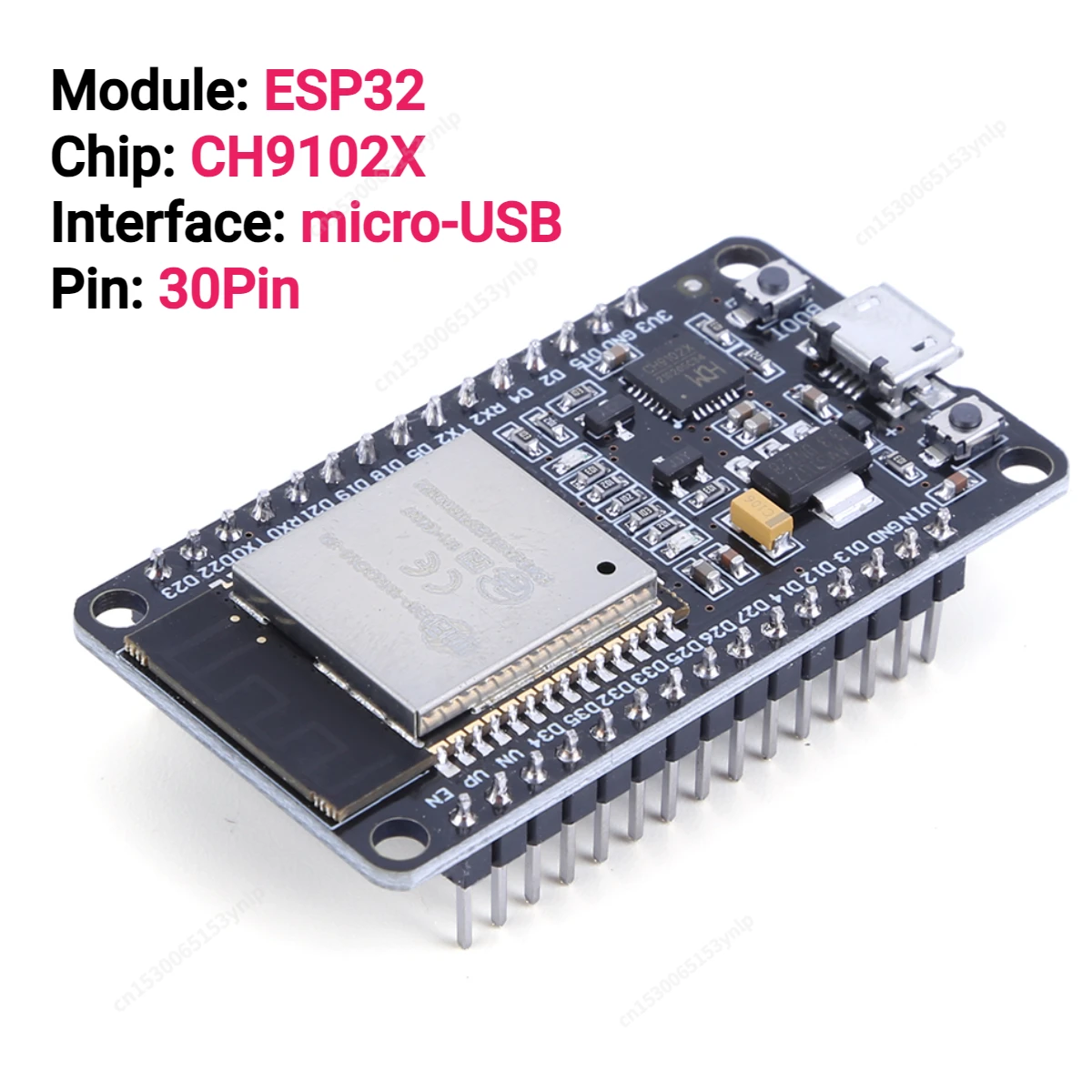 COOLMOON ESP32-Entwicklungsplatine TYPE-C CH340C WiFi + Bluetooth Ultra-Low Power Dual Core ESP32-DevKitC-32 ESP32-Erweiterungsplatine 4