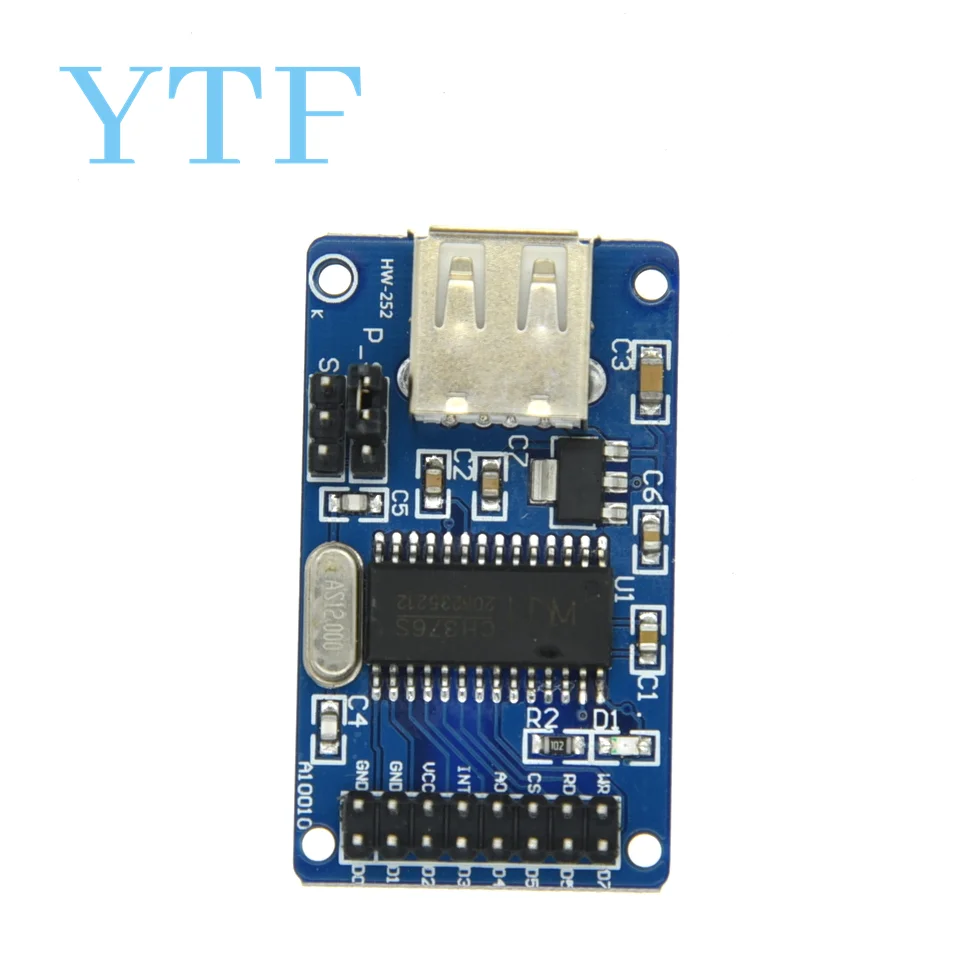 

USB-модуль CH376S, U-диск, модуль чтения и записи USB-интерфейса для Arduino