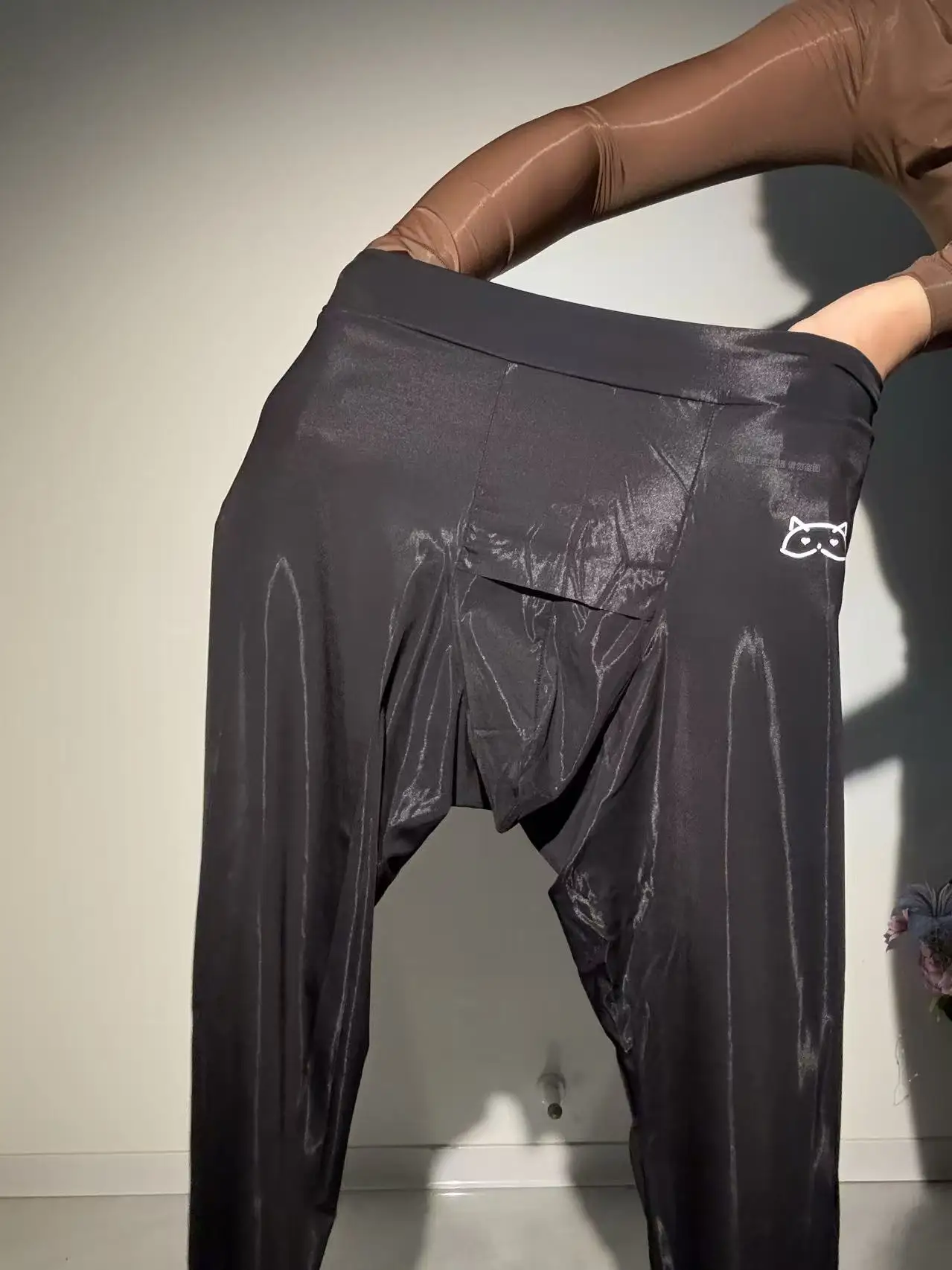 سراويل ضيقة مريحة ثلاثية الأبعاد قابلة للتنفس للرجال، سراويل مرنة للغاية، سراويل ضغط مرنة للرياضة واللياقة البدنية #3