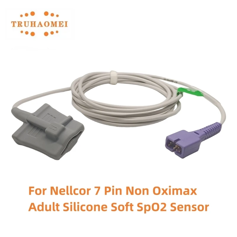 Compatible New Reusable 7 Pin DS-100A Spo2 sensor OXI-A/N For Edan Biocare Comen Mindiray Goldway 2.5 Meters