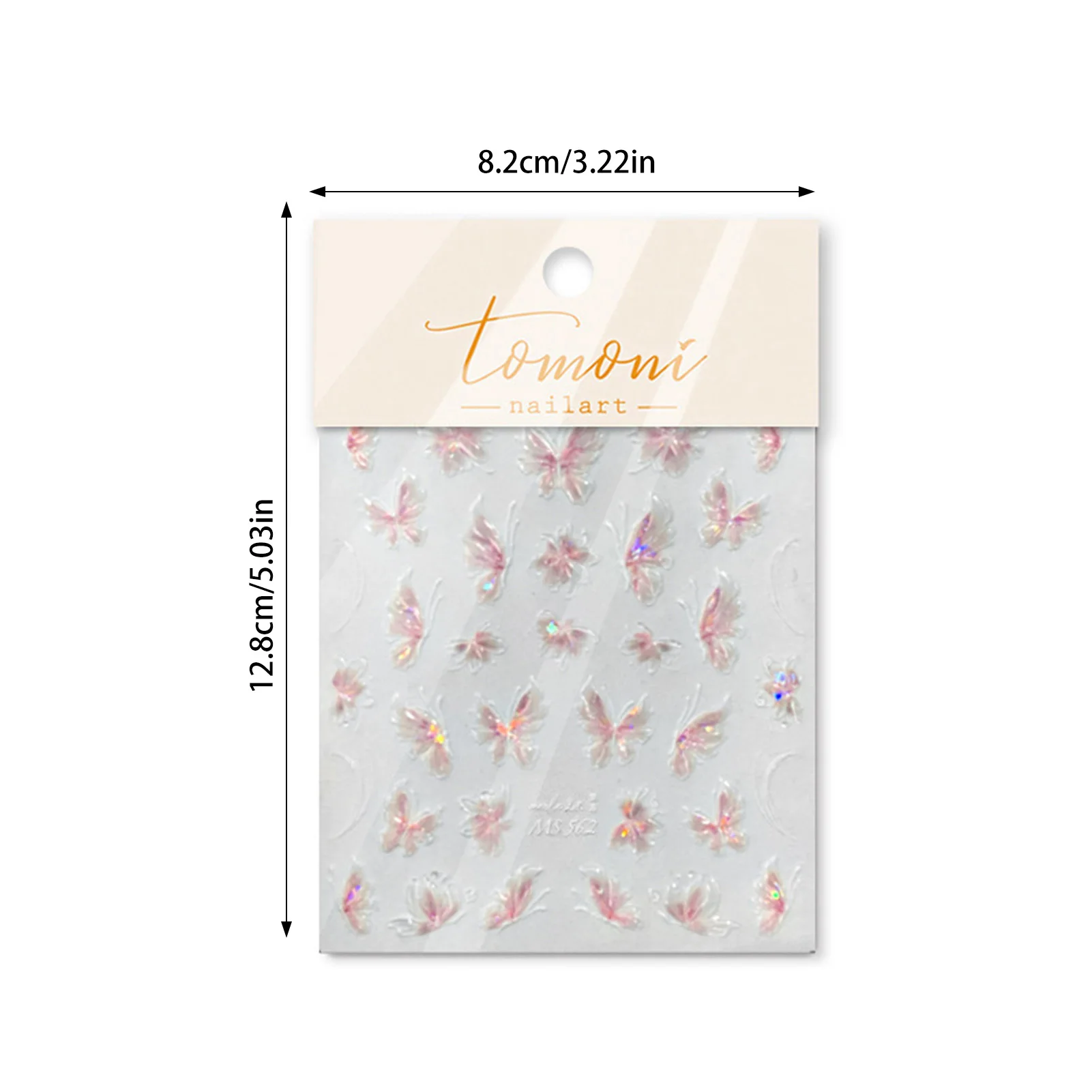 airy Butterfly Nail Stickers Aurora Butterfly Nail Decals Nail Art Stickers for Parties Wedding Dating