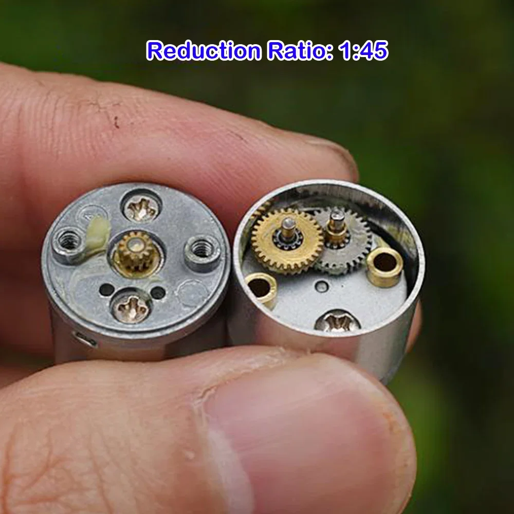 Mini ZGA16R-030 Gear Motor DC 3V-5V 432RPM Slow Speed 030 Reducer Micro Full Metal Gearbox Reduction Ratio 1: 45 DIY Robot Car image 4