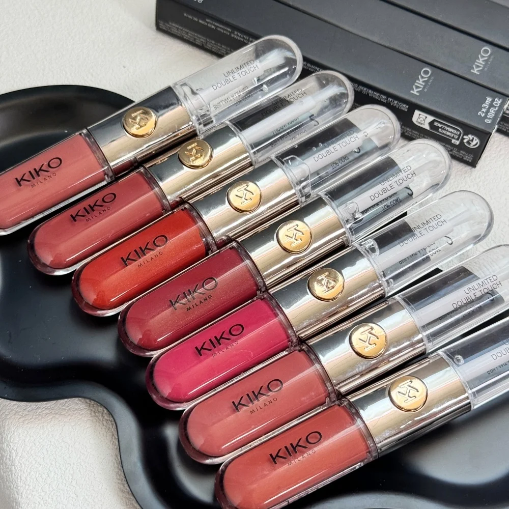 Kiko Milano Limited Edition Lippenstift mit doppelter Spitze, transparenter Spiegel, nicht verblassend, nicht klebend, Lipgloss, Make-up – Detail 4