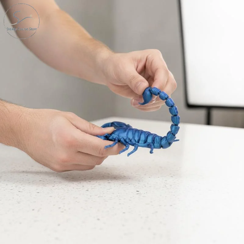 3D Printed Movable Articulated Scorpion, Flexible Hinge Design Prank Prop Desk Decor Perfect Holiday Gift for Family Members