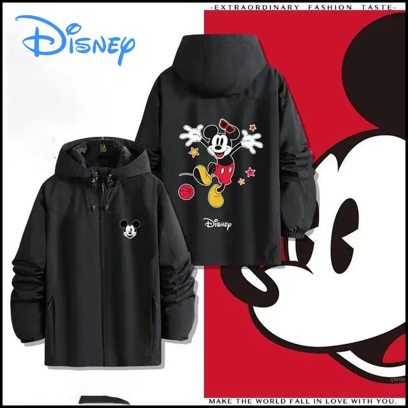 

2025 New Disney Animation Mickey Mouse Cartoon Cute Stormtrooper Jacket for Men's Spring, Autumn, Winter, and Couples