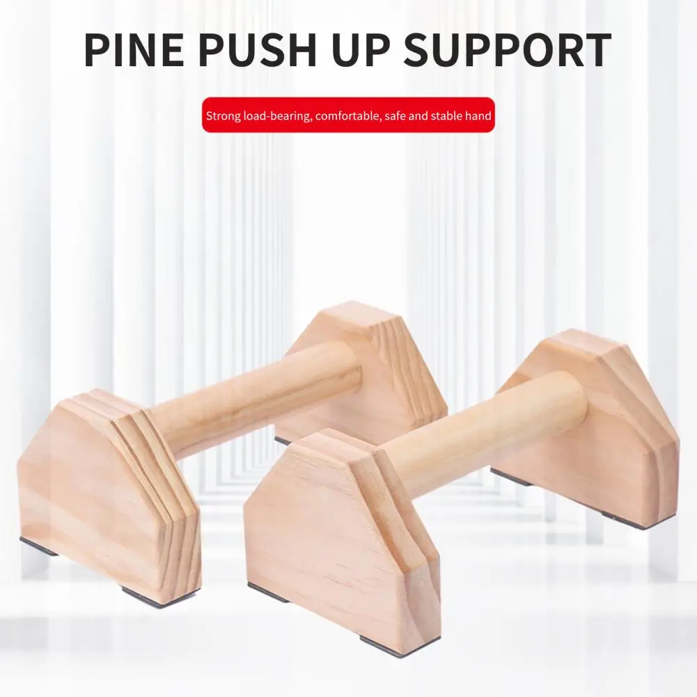 30CM-50CM Wooden Push Ups Stand Portable Home Gym Pushup Bars Fitness Equipments for Pectoral Muscle Training Handstand Exercise