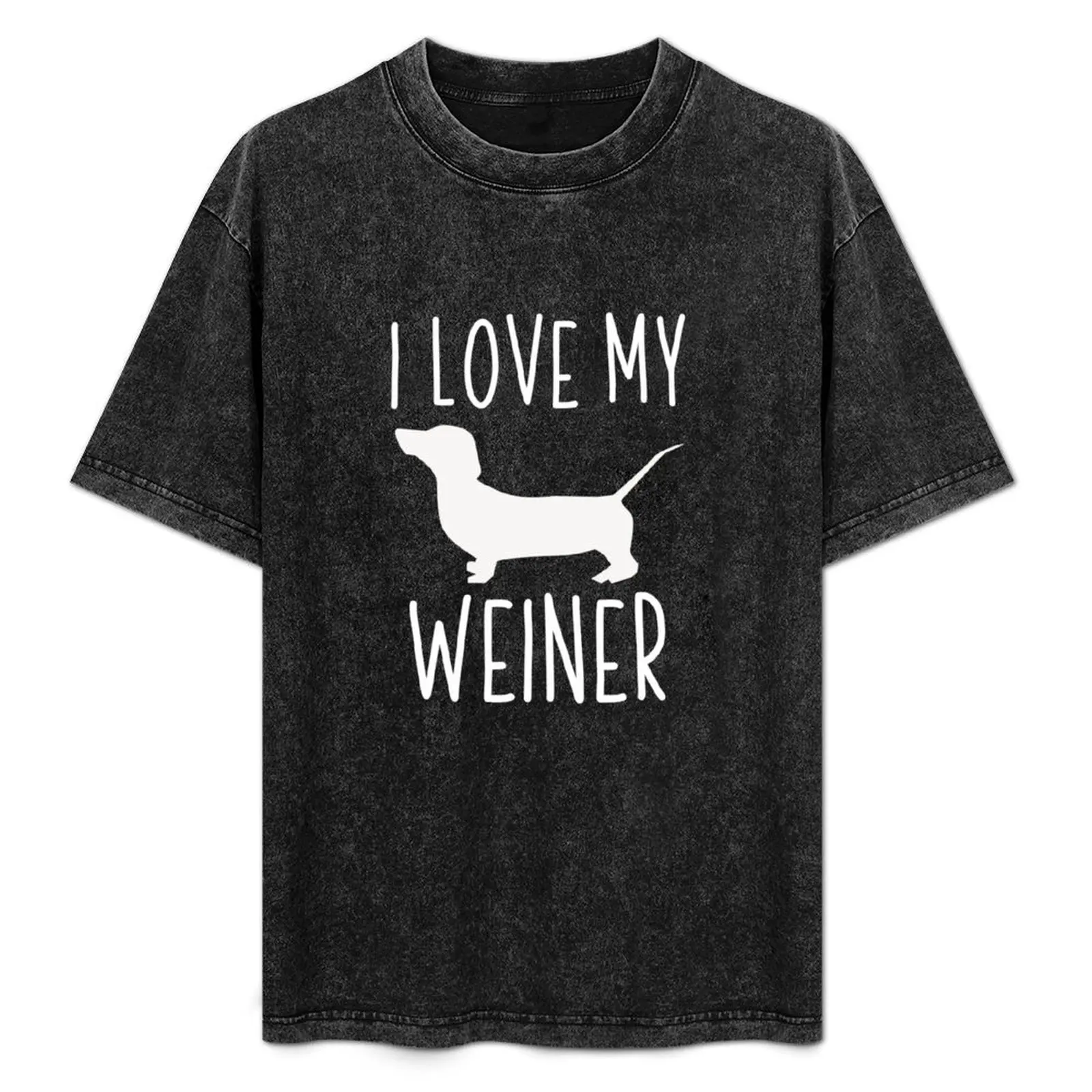 

I Love My Weiner T-Shirt Soft Basic Cotton Short Sleeve Tee