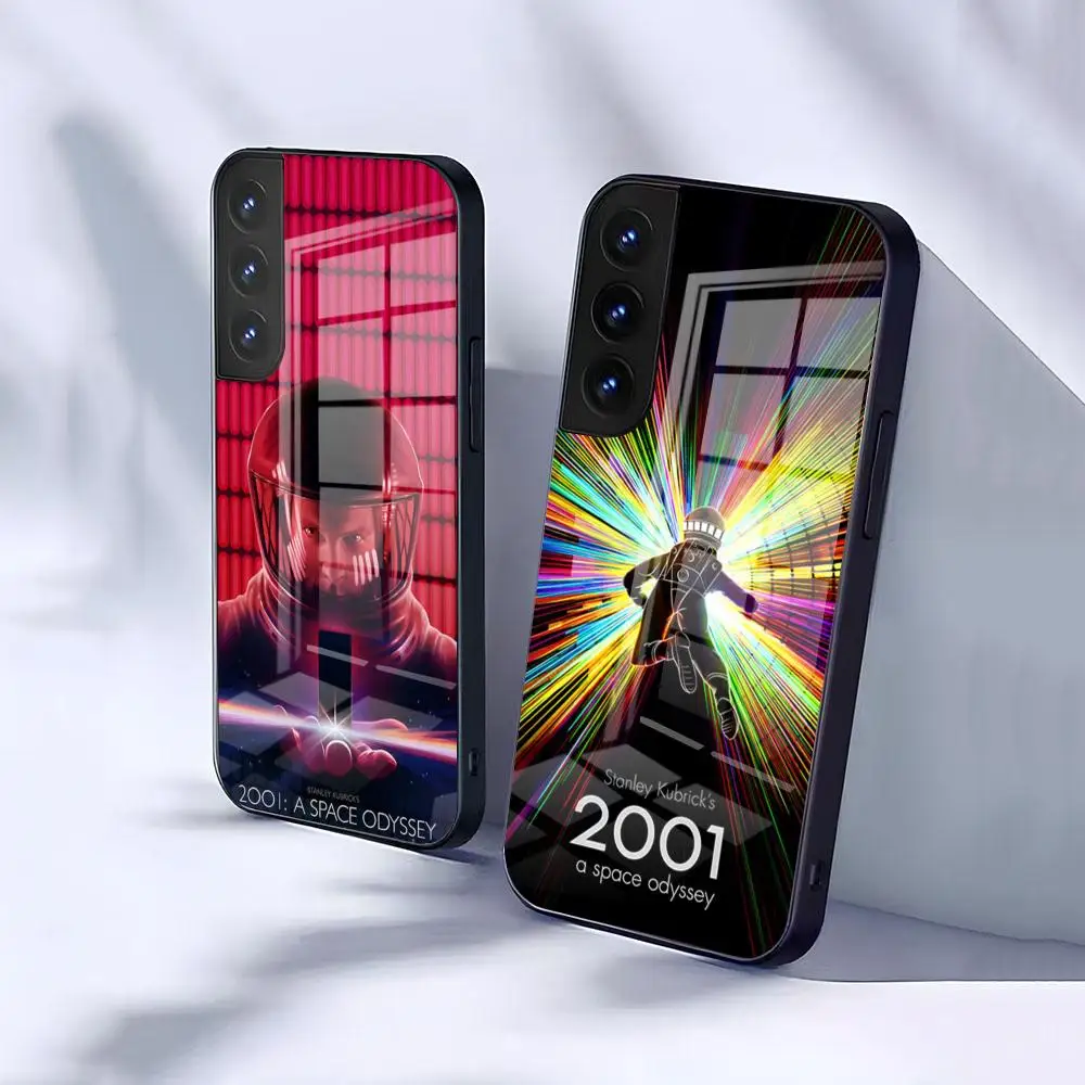 2001 A Space Odyssey Movie Phone Case For Samsung S25 S24 FE S23 S22 S21 Plus S20 Ultra Note20Ultra Black Glass Cover