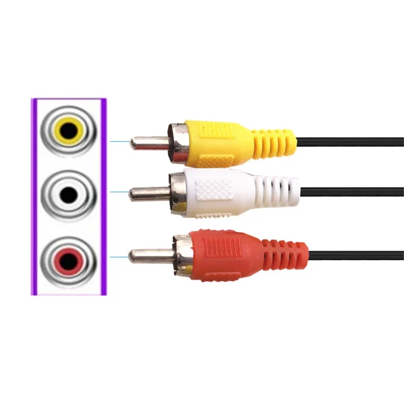 3RCA do 3 kabel RCA Audio wideo AV kabel rozszerzenie męskie i żeńskie 1.5m 3m 5m 10M