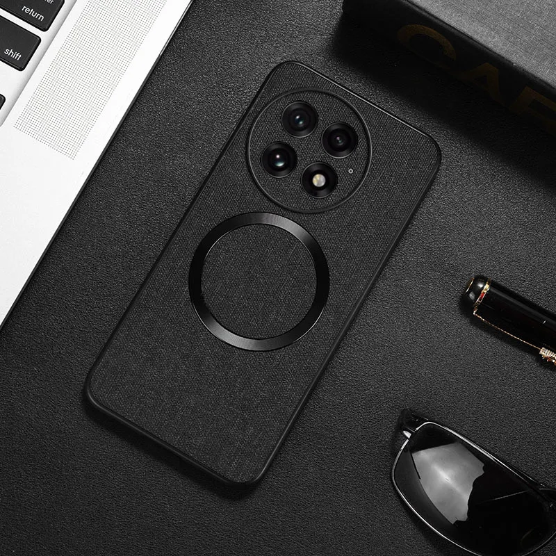 Full-wrap Magnetic Case for OnePlus 13 - New Fabric Texture Protective Cover
