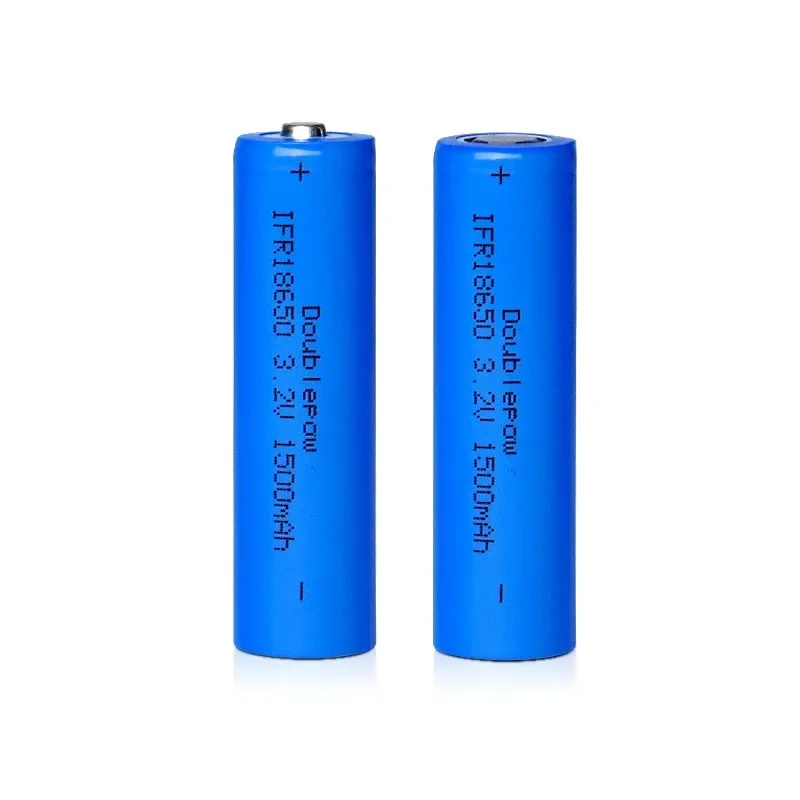 6PCS 18650 LiFePO4 battery 3.2V 1500mAh with lifepo4 battery cell for Flashlight  Radio Microphone Speakers Gamepads Monitor