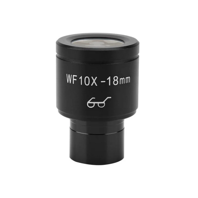 

Agnicy Biological Microscope Accessories Wide-angle Eyepiece WF10X High Eye Point with Scale Interface 23.2mm Metal Coating
