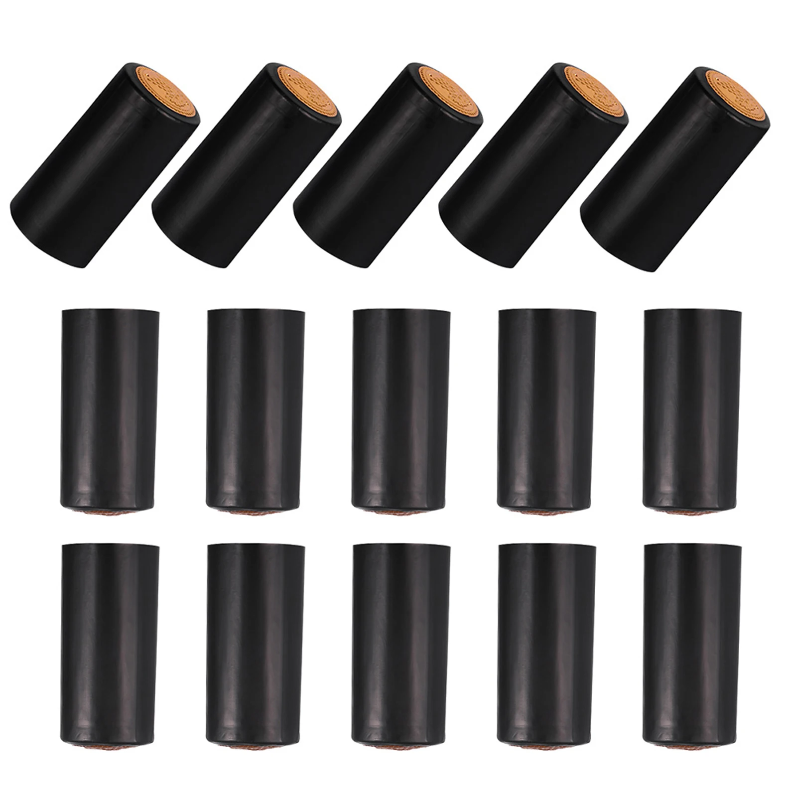 

50pcs Heat Shrink Caps For Wine Bottle Sealing Shrink Wraps Easy Open Tear-Off Tabs Home Kitchen Party Favor Wine