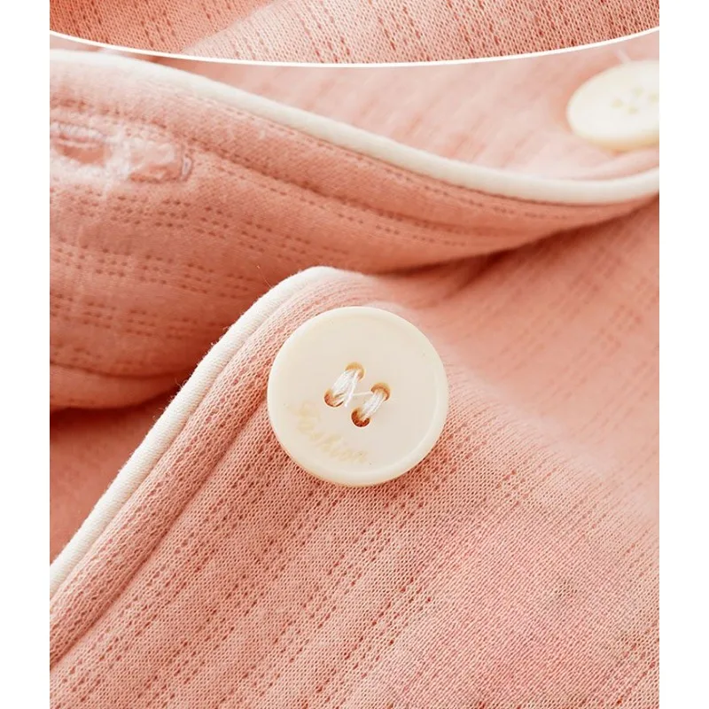 2024 New Women Sandwich Cotton Pajamas Autumn Winter Female Pure Cotton Long-Sleeved Homewear Thicken Thermal Nightclothes Suit