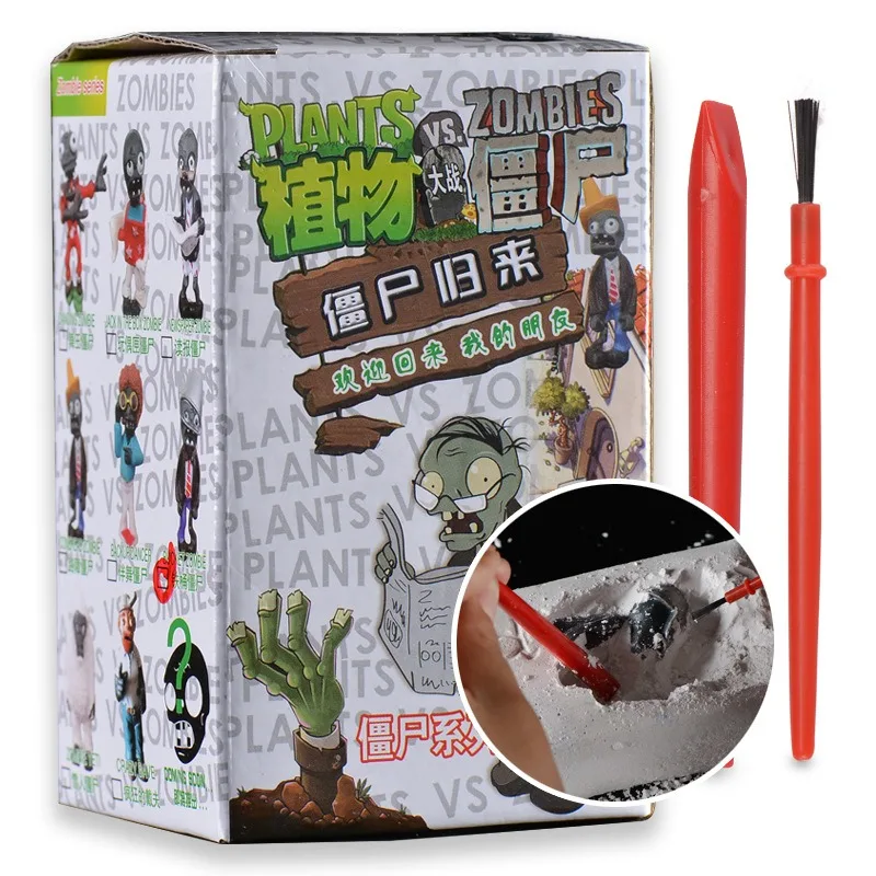 

Plants Vs. Zombies Zombie Digging Excavation Kit for Kids, Fun Archaeological Discovery Toy DIY Educational Creative Play