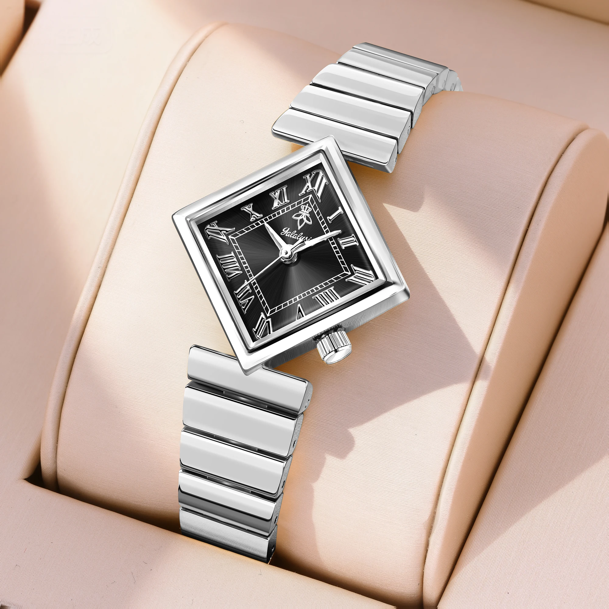 

Женские модные водонепроницаемые спортивные часы YaLaLuSi, минималистичные черные часы с римским циферблатом, роскошные кварцевые наручные часы, подарочная коробка, бесплатная доставка