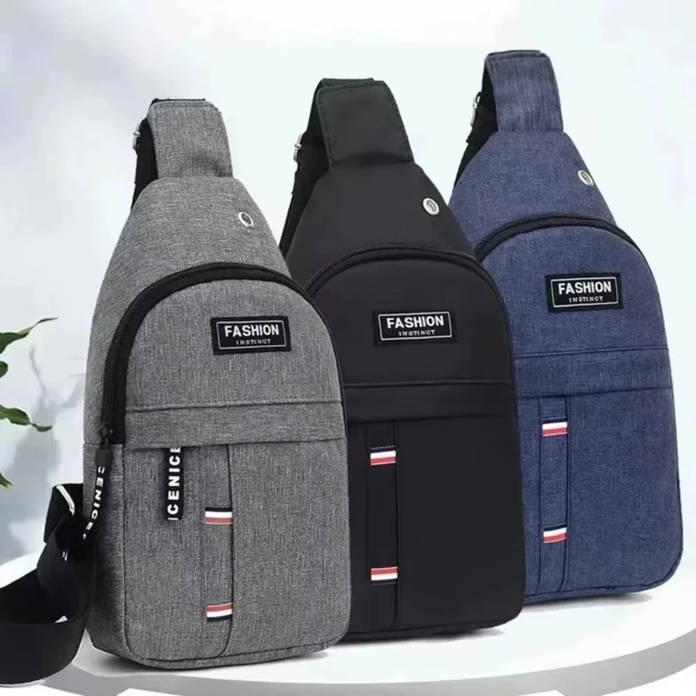 Men's Casual Canvas Bag, Single Shoulder Off-Road Outdoor Leisure Bag, Sports Waterproof Bag, Sports Bicycle Hiking and Fishing