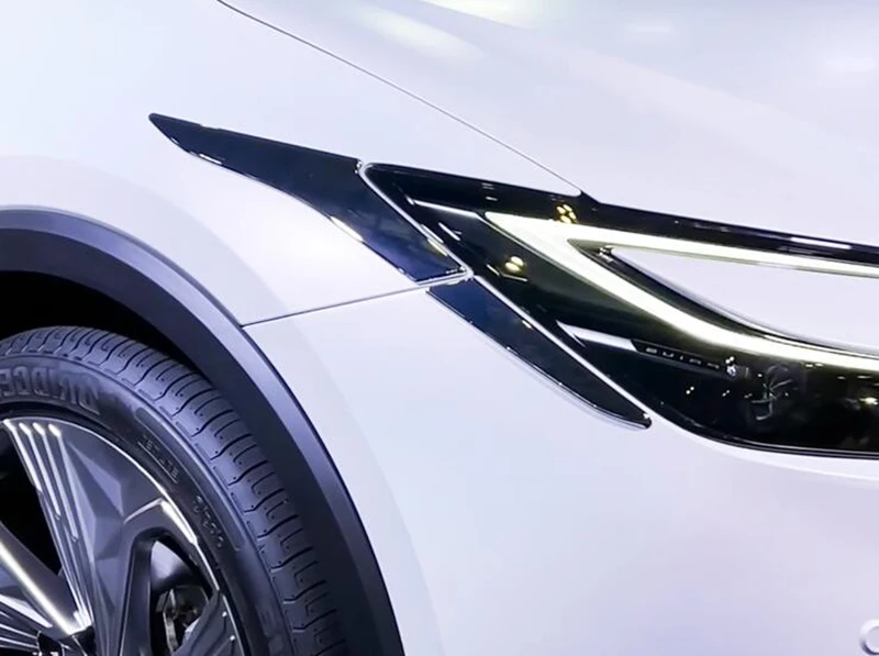 For Toyata Prius XW60 2022 2023 Car Accessories ABS Chrome Front Head Light Headlight Lamp Cover Trim Molding Frame