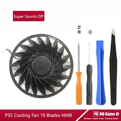 Imagen 1 del producto Extractor silencioso extremo para consolas PS5, ventilador de refrigeración con disipador de calor, 18 aspas para Host PS5, ventilador enfriador incorporado de 23 aspas