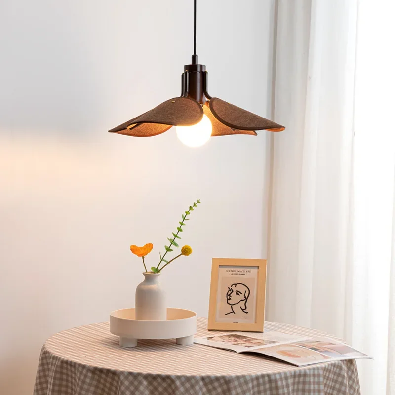 WSabine-i-Lampe LED Suspendue en Tissu à Pétales, Luminaire Décoratif de Plafond, Idéal pour une Salle à Manger, une Cuisine ou un Bar