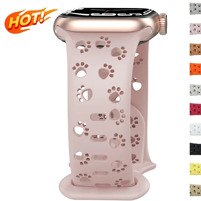 Ремешок для Apple Watch Band 44 мм 42 мм 40 мм 41 мм 45 мм 46 мм 49 мм Силиконовый браслет Correa iWatch Series SE 8 9 10 7 6 5 4 3 Ultra 2