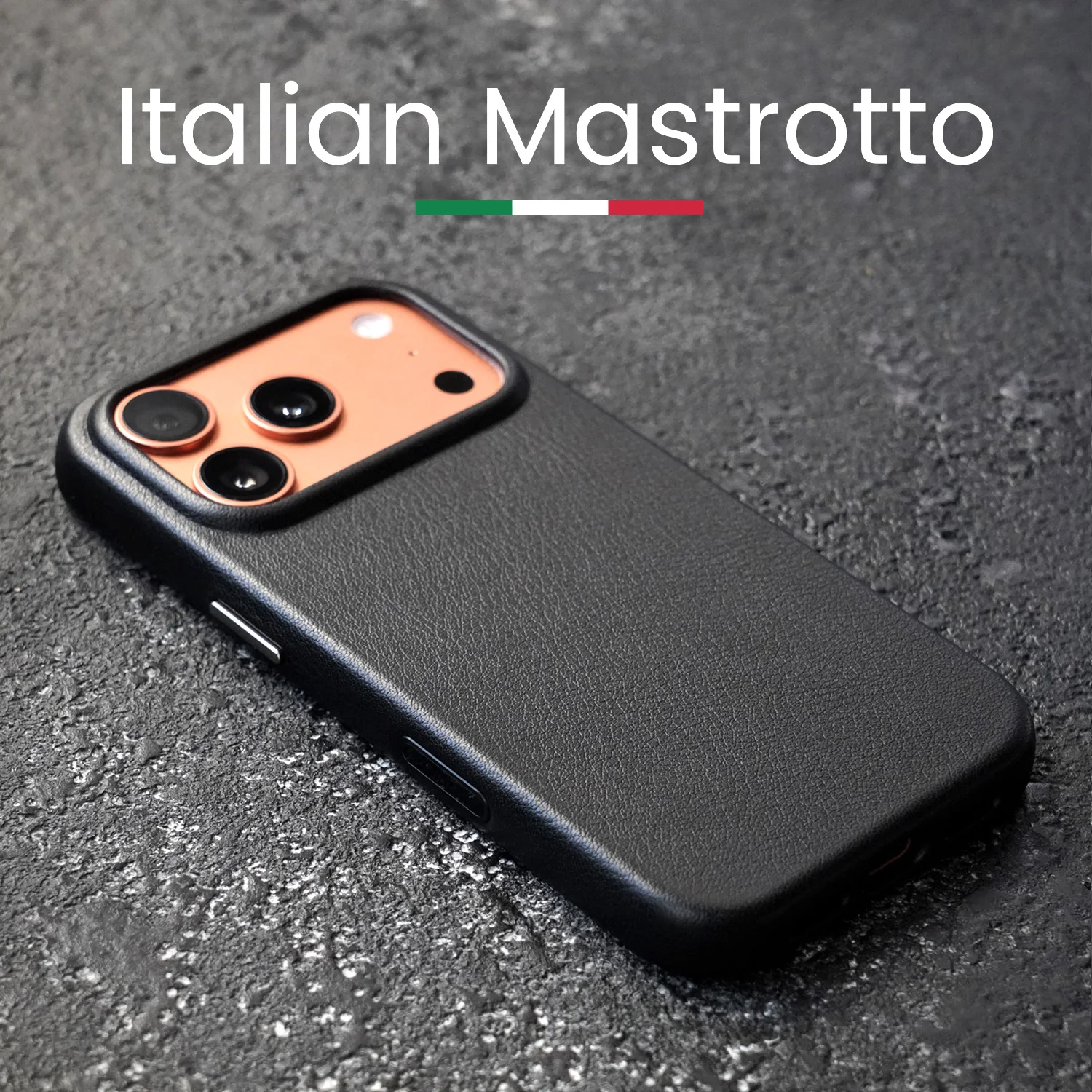 

Italian Mastrotto Genuine Leather Case for iPhone 17 Pro / 17 Pro Max Personality Cowhide Magnetic Phone Cover