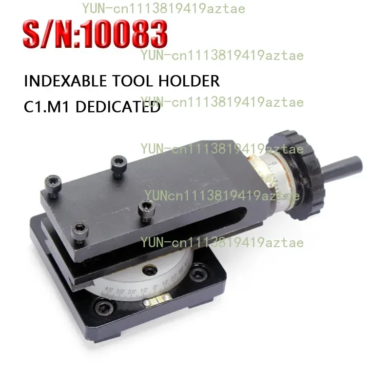 S/N:10083 Indexable Tool Post/Horizontal Slider Home Teaching/M1/C1A Tool Post Micro Lathe Machine Tool Accessories