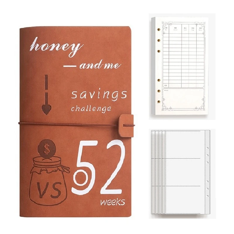 52 Weeks Budget Binder Planner Cash Envelopes For Couple's Challenge To Save Money Cash Deposit Organizer Imitation