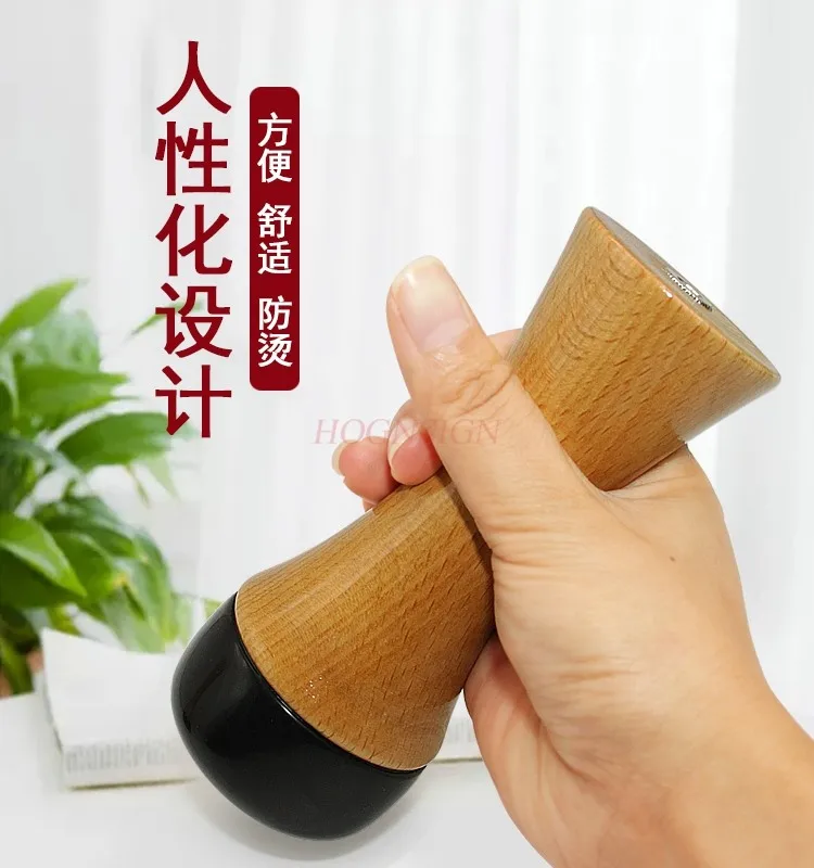 Medium-sized face and body universal hot wrinkle Bianstone warm moxibustion iron massage stick electric heating meridian energy