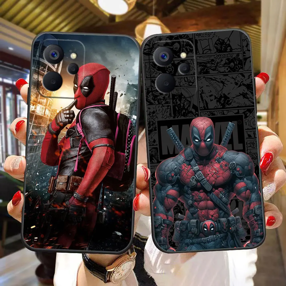 حافظة هاتف صور مخصصة من Marvel Deadpool لهاتف OPPO Realme 14 13 12 11 10 9 9I 8 8I 7 7I 6 5 5I 5S Pro Plus حافظة Funda Shell