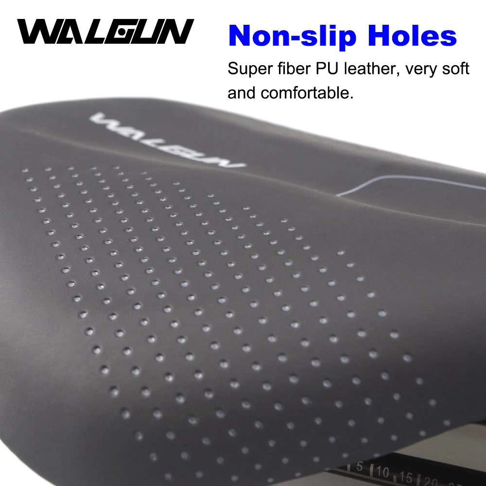 WALGUN Lightweight Road Bike Saddle 160mm for Men Women Bicycle Saddle Comfort Mtb Mountain Bike Saddle Seat Wide Racing Seat