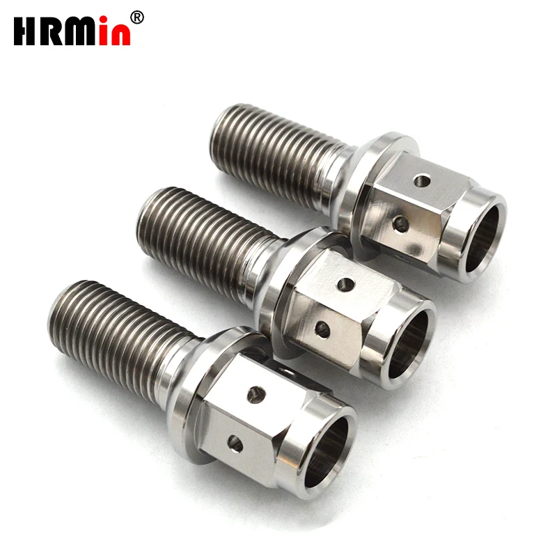 HRMin High quality M14*1.5*28/35mm Gr.5 titanium Ball seat wheel titanium bolt hub bolt 10ps /20ps For Mercedes-Benz