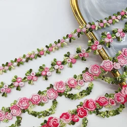 30Yards DIY Clothes Necklace Collars Sewing Handmade Decoration Accessories Embroidery Color Flower Tassel Lace Trim Barcode