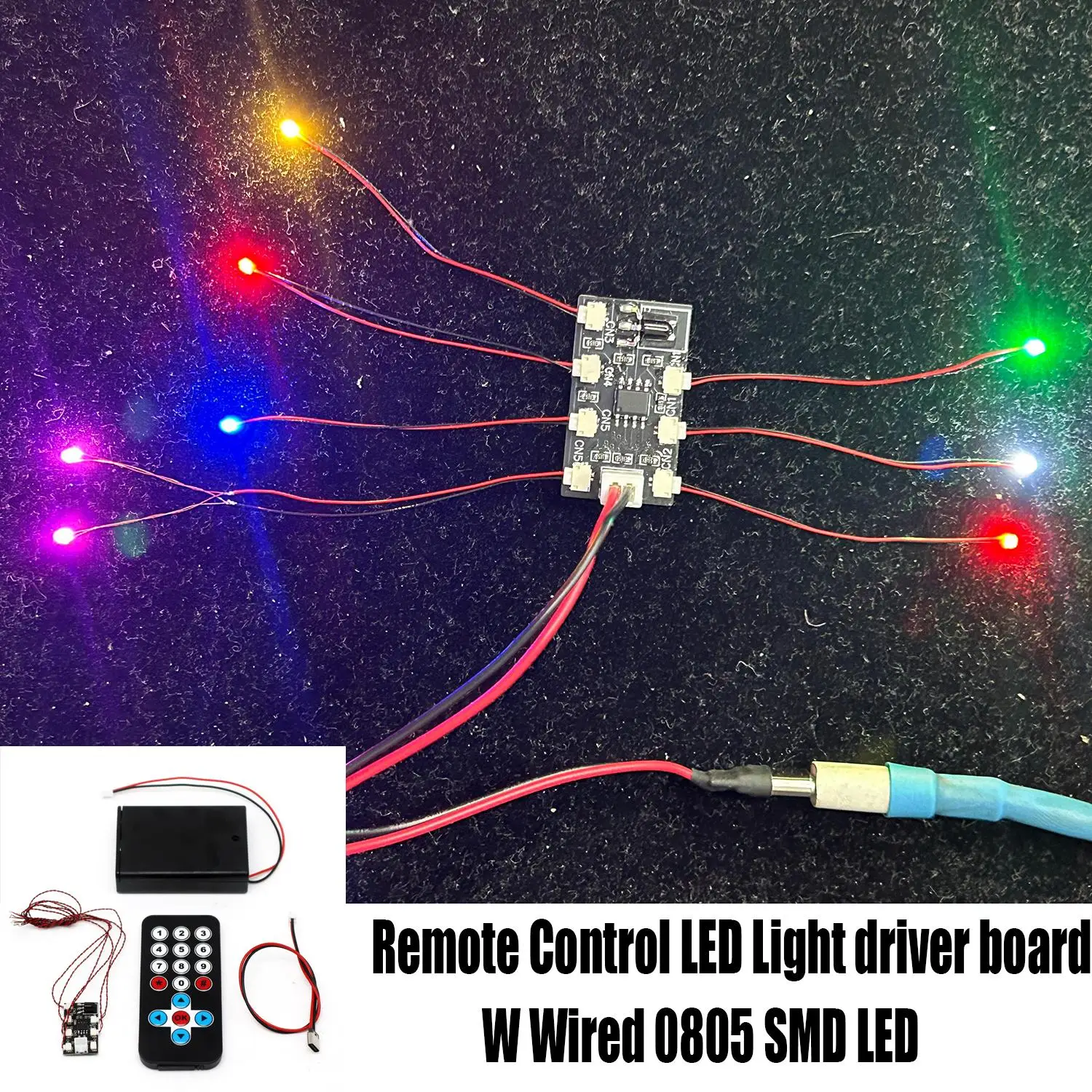 

Универсальный светодиодный светильник с дистанционным управлением, плата драйвера, проводная 0805 светодиодов SMD для Gundam, фигурка робота, модель сцены, освещение, песочный стол